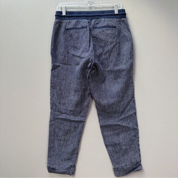 ATHLETA linen midtown cropped pants with rolled cuff, 6. - Picture 7 of 8